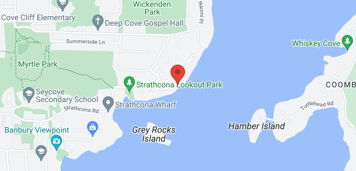map of 4725 STRATHCONA ROAD